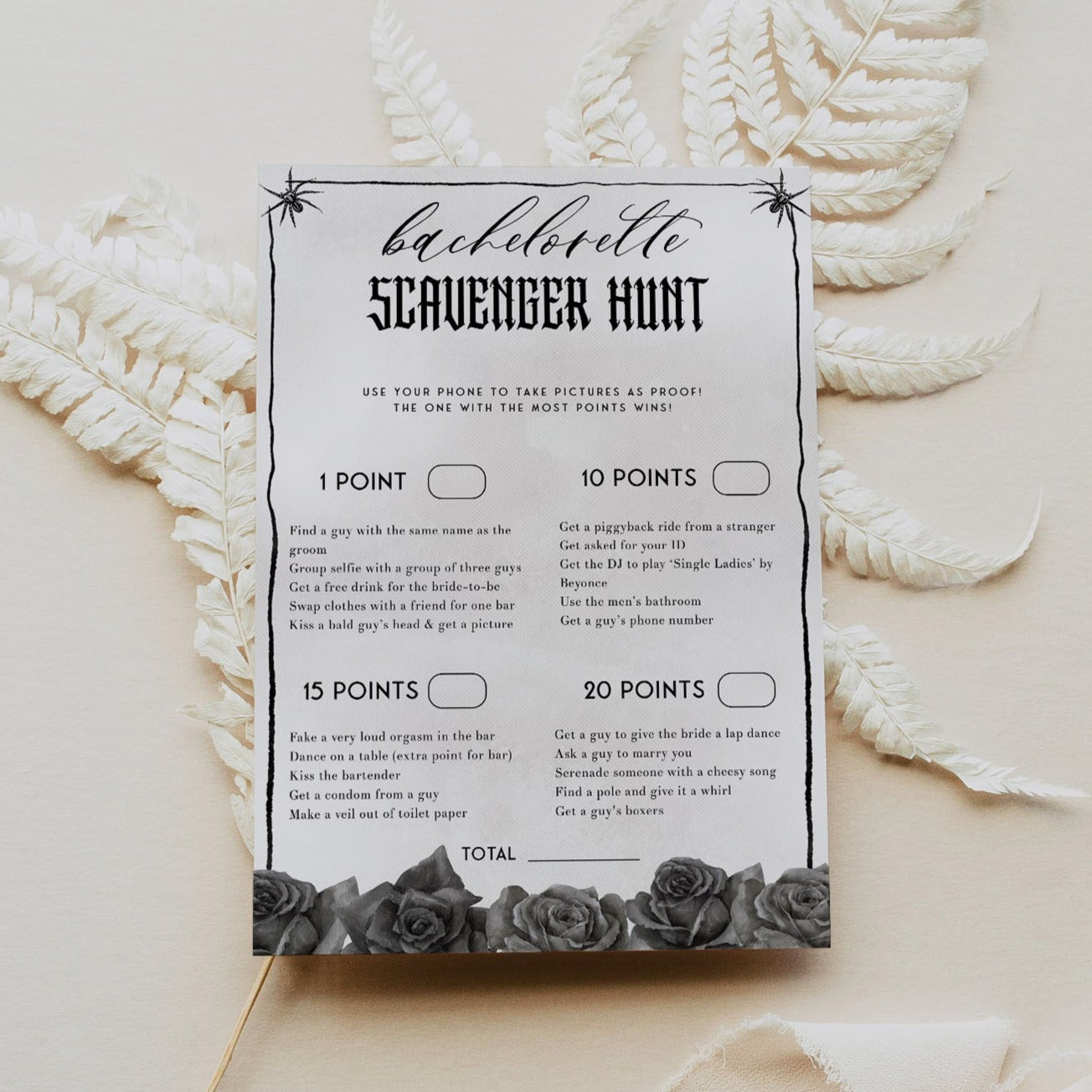 EDITABLE Bachelorette Scavenger Hunt - Bride or Die Printable Games –  OhHappyPrintables