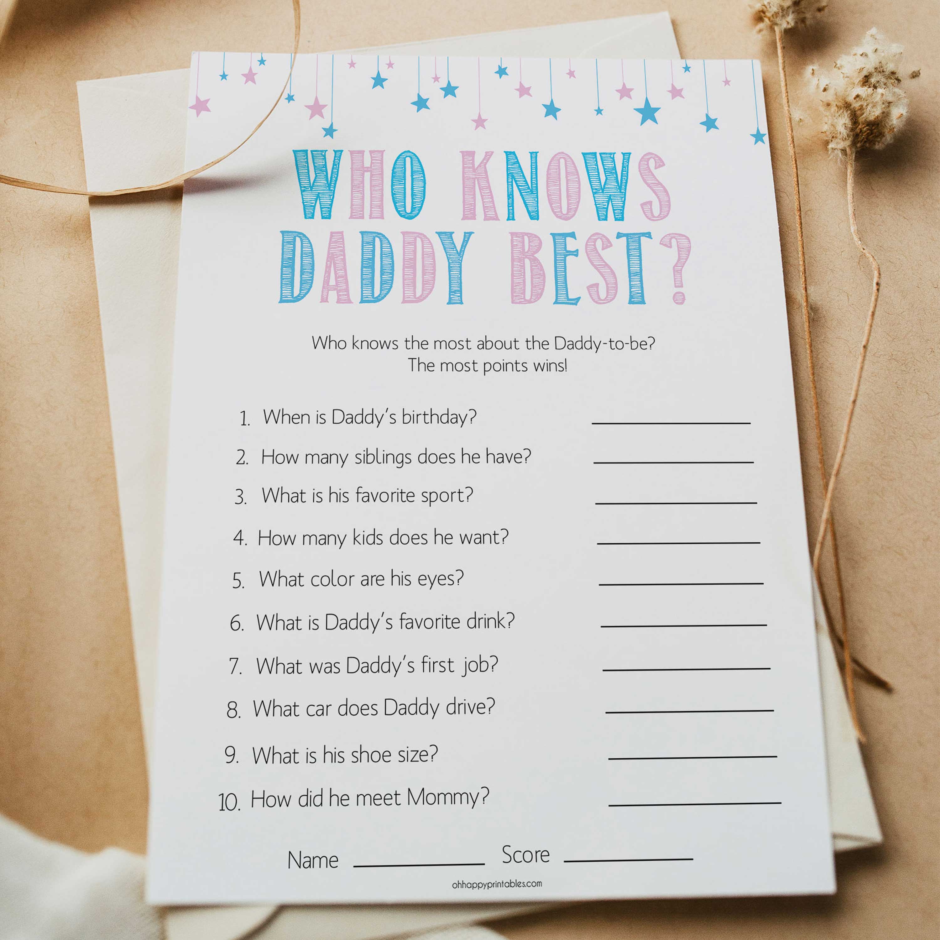 printable mommy and daddy