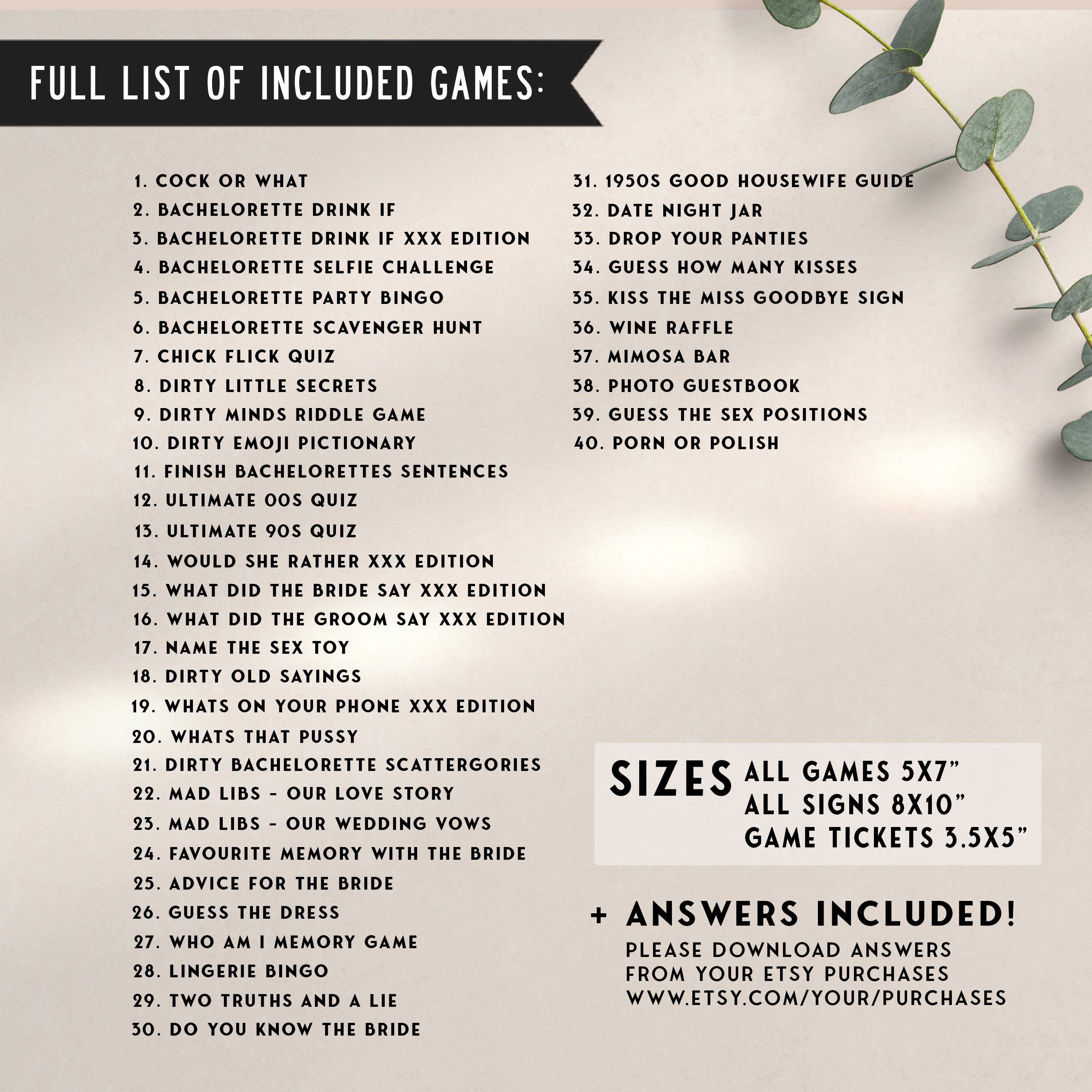 40 EDITABLE Bachelorette Games - Rose Gold Bachelorette – OhHappyPrintables