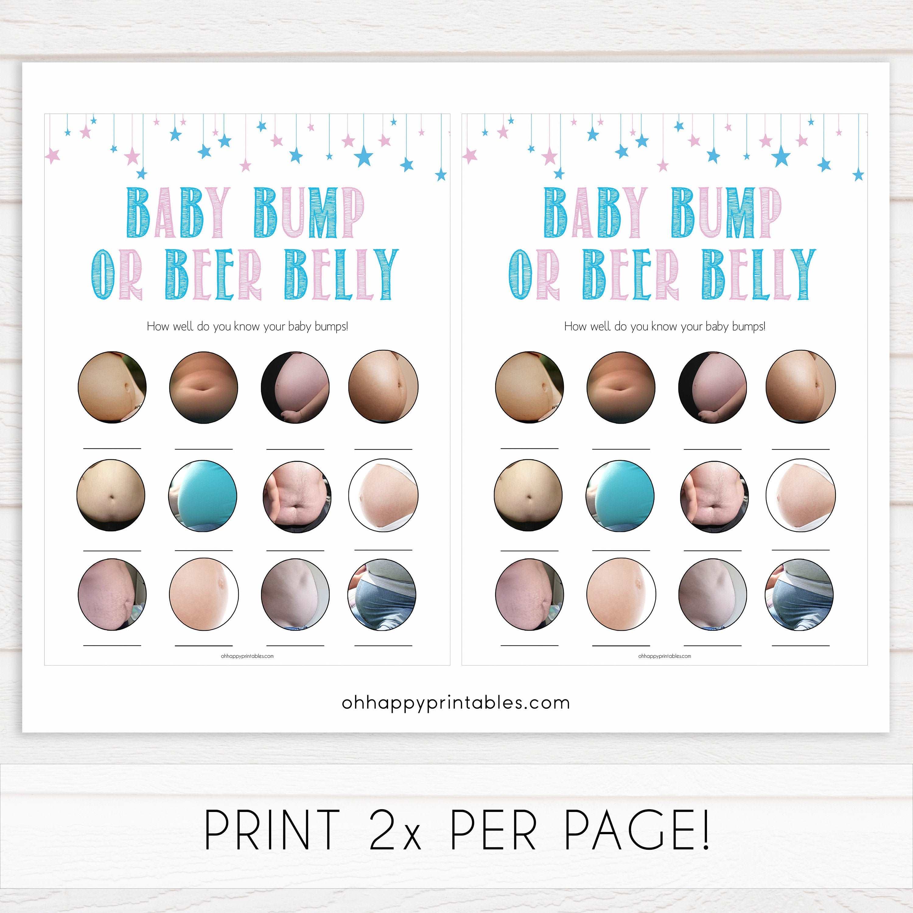 Gender reveal baby games, labor or porn, baby bump or beer belly game, printable baby shower games, fun baby games, top baby games, best baby games, baby shower games