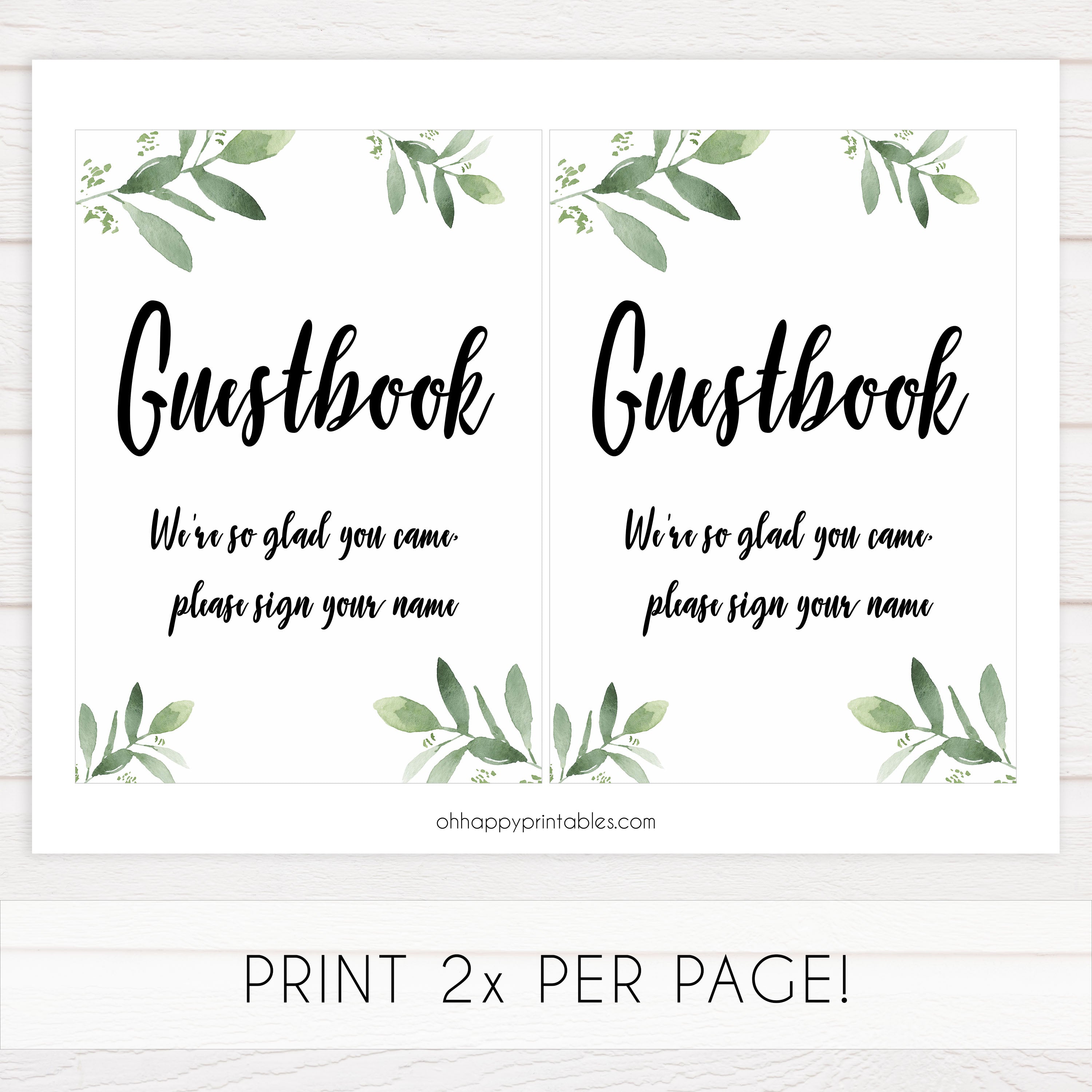 guestbook baby shower signs, printable baby shower signs, botanical baby shower decor, floral baby table signs