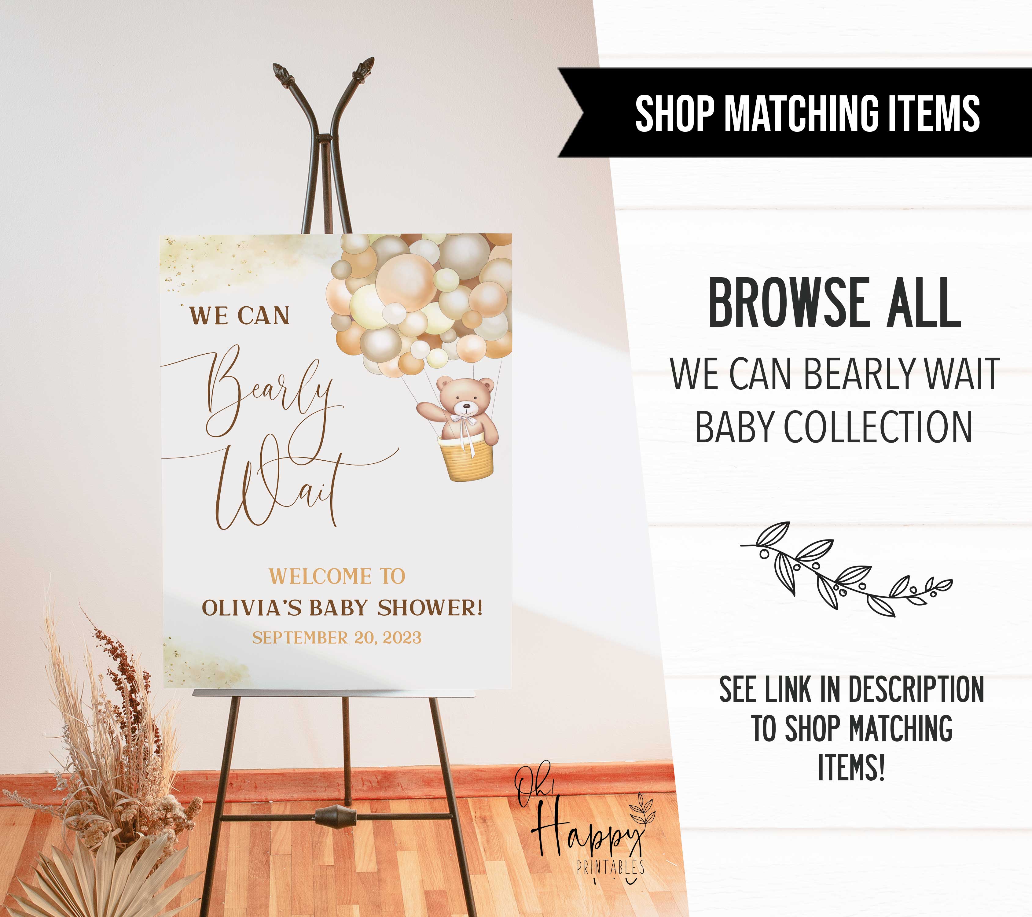 First Year Bucket List Baby Game - Bearly Wait Printable Baby Shower Games  – OhHappyPrintables