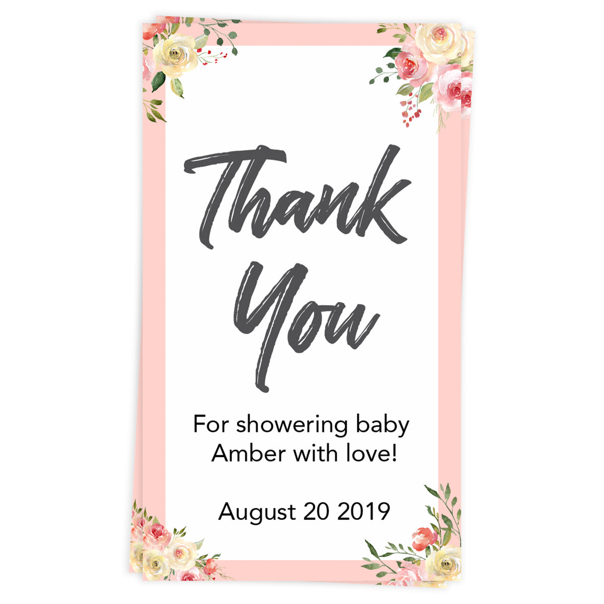 Baby Thank You Tags - Baseball Printable Baby Decor – OhHappyPrintables