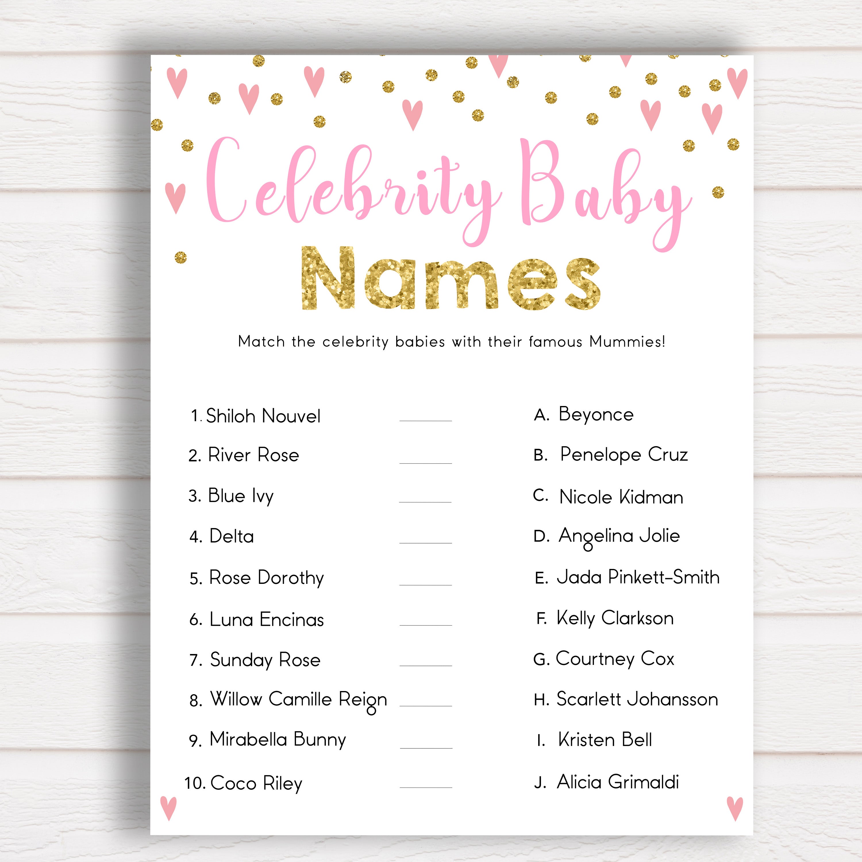 Celebrity baby girl names