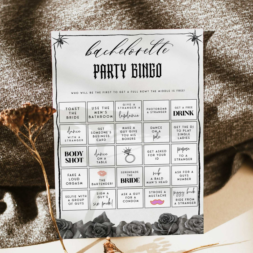 EDITABLE Bachelorette Party Bingo - Bride or Die Printable Games ...