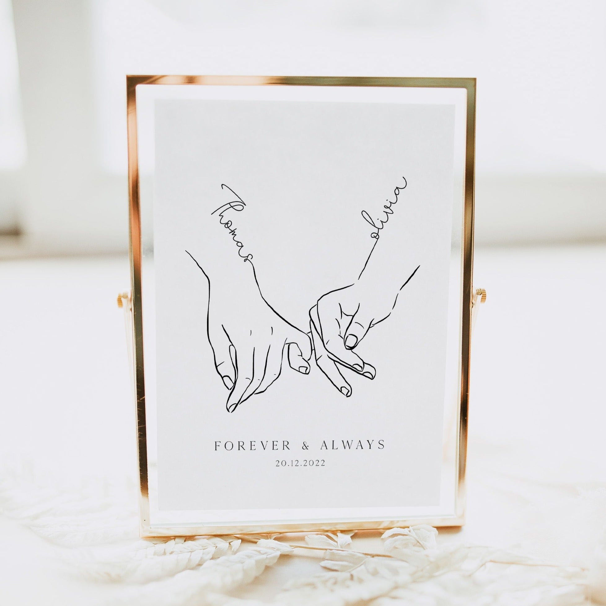 Forever Couple Gift Illustration - Couples Gift Ideas