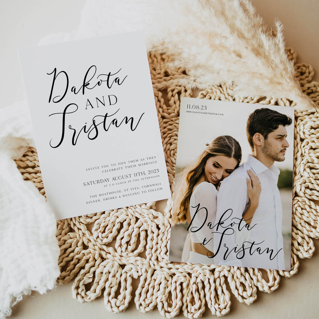 Wedding Invitation Suite - DAKOTA – OhHappyPrintables